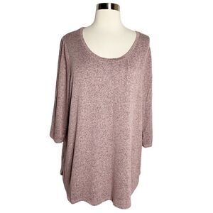 Lane Bryant Womens Pink Knit Top Size 14/16